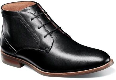 Florsheim Rucci Plain Toe Chukka - Mens 7 Black Boot Medium