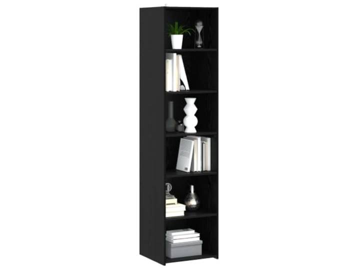 vidaXL Sideboard Schwarz Eichen-Optik 45 x 41 x 185 cm Holzwerkstoff Das Sideboard ist aus glattem Holzwerkstoff gefertigt, Bietet reichlich Platz, um deine Gegenstände ordentlich