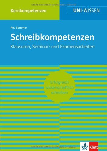 Roy Sommer - Schreibkompetenzen: Erfolgreich wissenschaftlich schreiben - Preis vom 30.09.2026 09:01:18 h