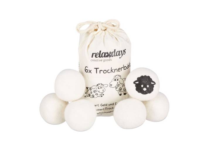 Relaxdays Lot de 12 boules de séchage
