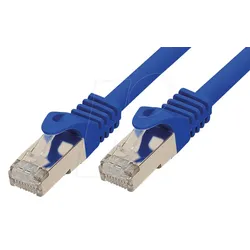 SHVP 75511-25B - 0,25 m Patchkabel - Cat.7-Rohkabel blau