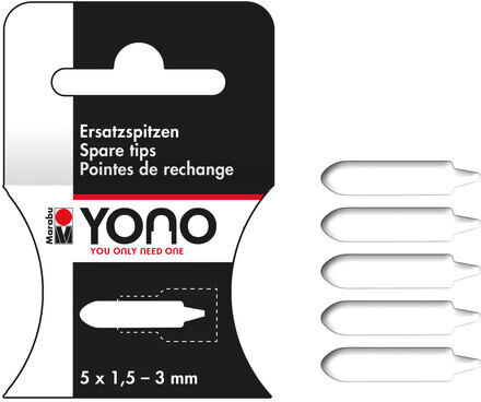 Marabu YONO Ersatz-/Wechselspitze "Rundspitze", 5 Stück