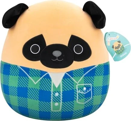 Squishmallows Mops im Flanellhemd Prince