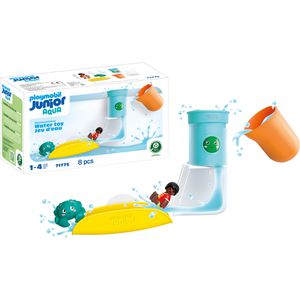 playmobil Spielset JUNIOR AQUA 71775, ab 1 Jahr, Wasserfalltank mit Rutsche, 8 Teile