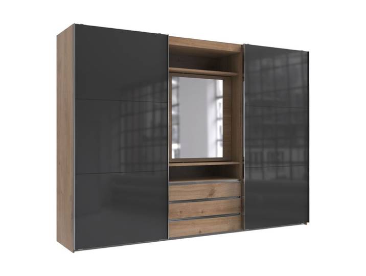 Wimex MagicGlas Schwebetürenschrank mit drehbarem Spiegelelemen