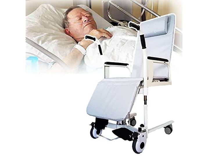 LJZLJZ Multifunktionaler Patienten-Transferlift FüR äLtere Menschen Mit Behinderungen, Badetoiletten-Toiletten-Transferstuhl, Pflegebett, FüR Menschen Mit Behinderungen