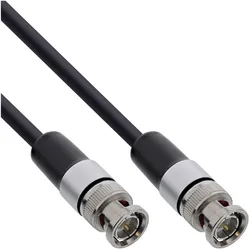 InLine  BNC Videokabel, 12G-SDI, 4K60Hz, 75 Ohm, 10m (10 m), Videokabel, Schwarz
