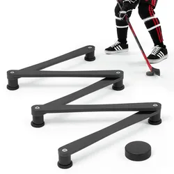 VEVOR Hockey-Trainingsgerät mit 5 Segmenten Verstellbarer Schlägertrainer, Tragbare Stickhandling-Trainingshilfe für Eis und Trockenboden zur Verbesserung von Puckkontrolle, Reaktion und Koordination