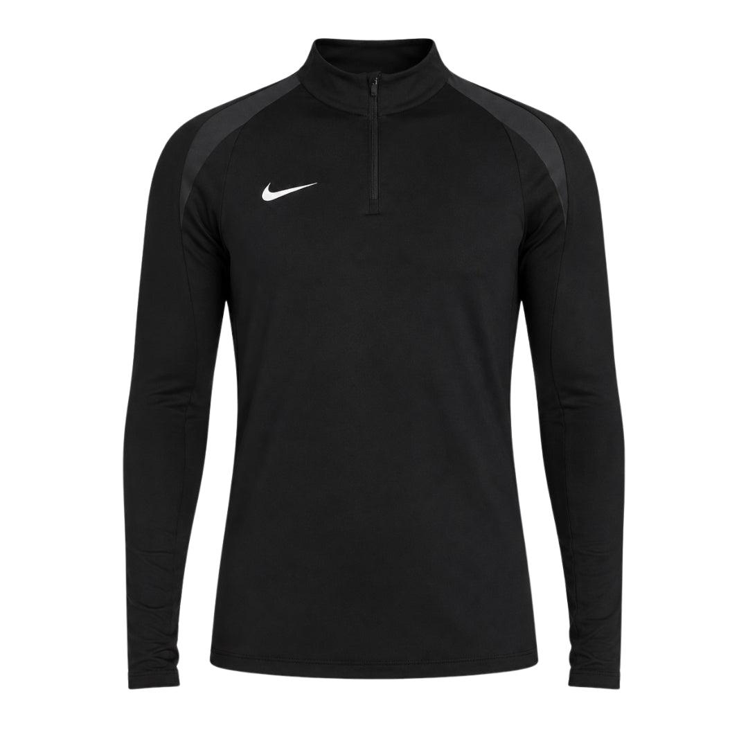 Nike Dri-fit Strike Drill Schwarzes 3/4-reißverschluss-top