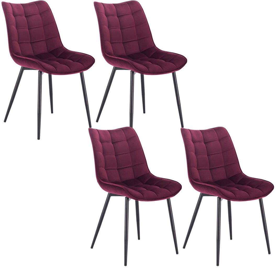 Corrigan Studio Vassar Dining Chair Maroon 85.5cm H X 46cm W X 40.5cm D