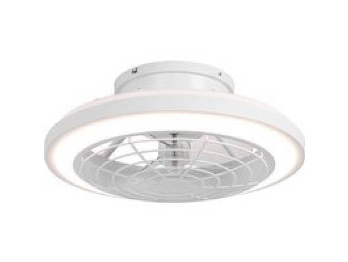 Ventilateur de plafond LED 50 cm avec grille de protection télécommande moteur DC silencieux 6 vitesses réversible