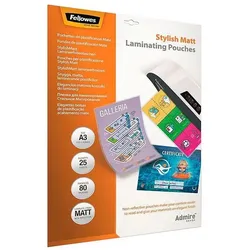Fellowes 25x Laminierfolien »Admire Stylish Matt« 80 μm