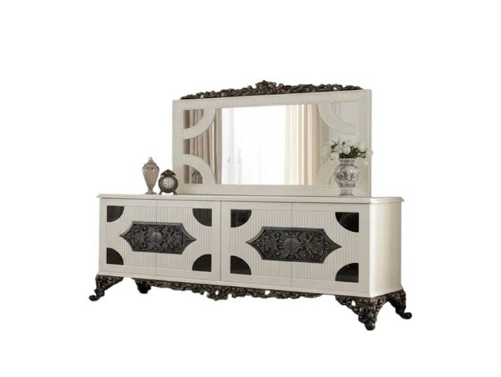 Xlmoebel Sideboard Elegantes Sideboard mit Spiegel für lichtdurchflutete Räume (Sideboard mit Spiegel), Made in Europa