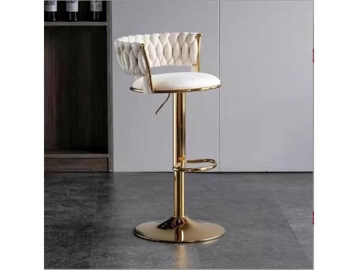 MIPAN. Chaise de Bar en Velours - Chaise Bar Pied Doré Tabouret Bar Tabouret de Bar avec Coussin Épais