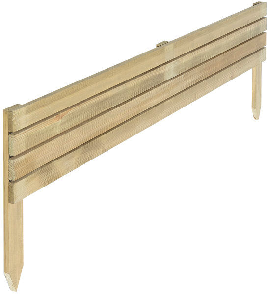 Rowlinson Ledbury Slat Edging Natural 8" 4 Pack