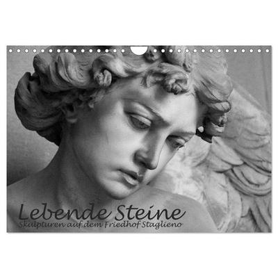 Lebende Steine - Skulpturen auf dem Friedhof Staglieno (Wandkalender 2026 DIN A4 quer), CALVENDO Monatskalender