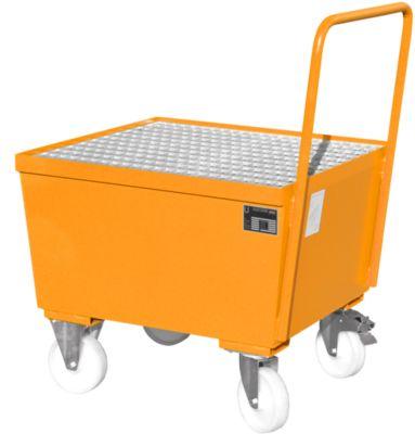 Auffangwanne Typ AW-F1, fahrbar, orange RAL2000