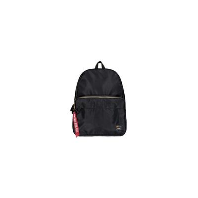 Rucksack ALPHA INDUSTRIES "Crew Backpack", Gr. onesize, schwarz, Obermaterial 1: 100% Nylon. Obermaterial 2: 100% Polyester. Futter: 100% Nylon, Rucksäcke Rucksack