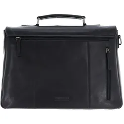 Leonhard Heyden Roma Aktentasche Leder 40 cm Laptopfach (16"), Notebooktasche, Schwarz