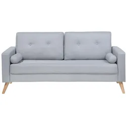2-SITZER-SOFA Polyester Grau Kalmar