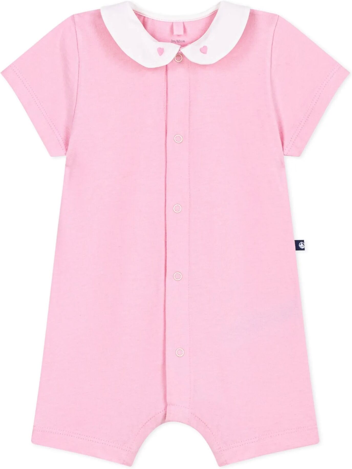 Petit Bateau Combishort Coton Bio Rose 12 mois