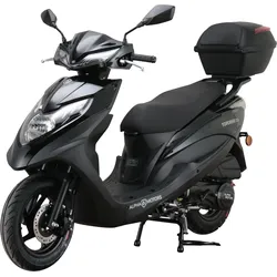 Alpha Motors Motorroller Topdrive 125 ccm 85 km/h EURO 5+ schwarz inkl. Topcase