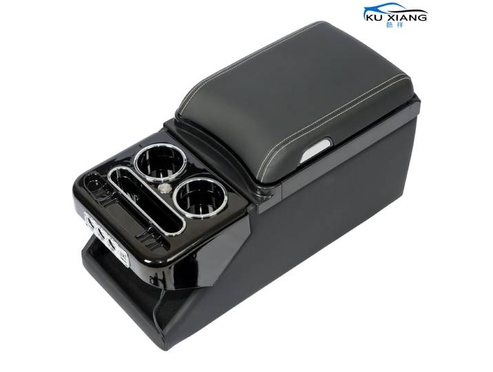 Boîte universelle pour Console centrale avant de voiture, Double face, rangement ouvert pour appartement, boîte d'accoudoir de voiture MPV