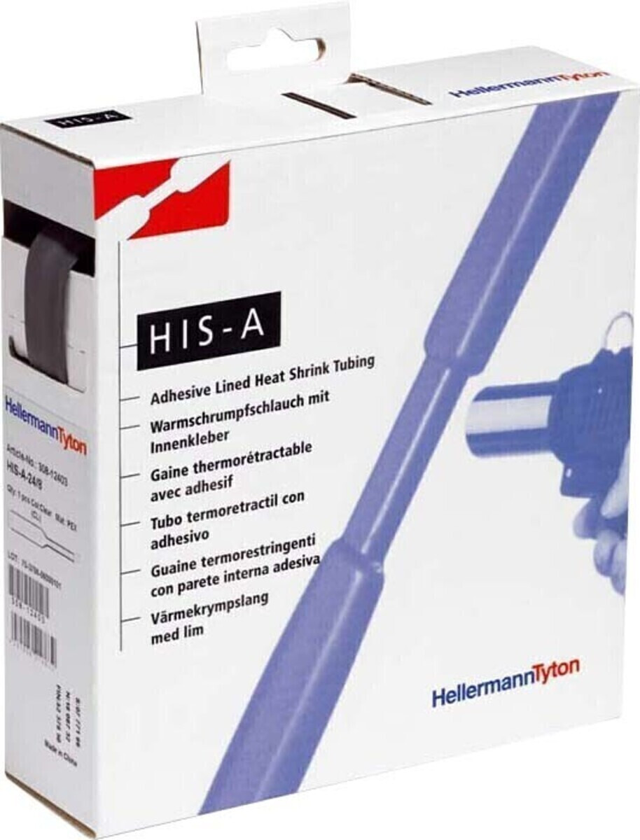 HellermannTyton 308-10600 Krimpkous Polyolefine Zwart