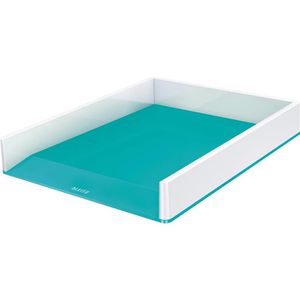Leitz Briefablage 5361-10-51, WOW Duo Colour, A4, weiß / eisblau, stapelbar, Kunststoff