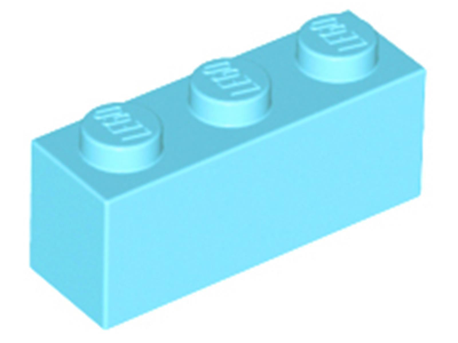 Lego 1x3 basissteen middelblauw