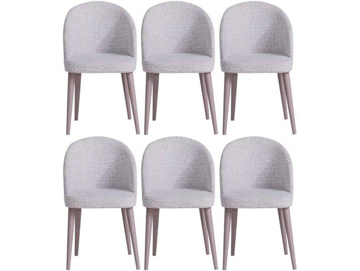 JVmoebel Esszimmerstuhl Stuhl Stil modern Farbe weiß Holz Stoff weich bequem Esszimmer Küche