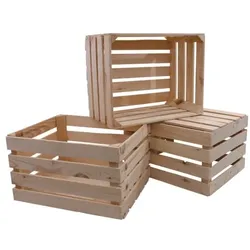 Gerso 3er-Set Holzkiste »DK2« braun