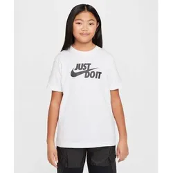 NIKE Kinder Kapuzensweat K NSW TEE JDI HBR, Größe S in Weiß Weiß
