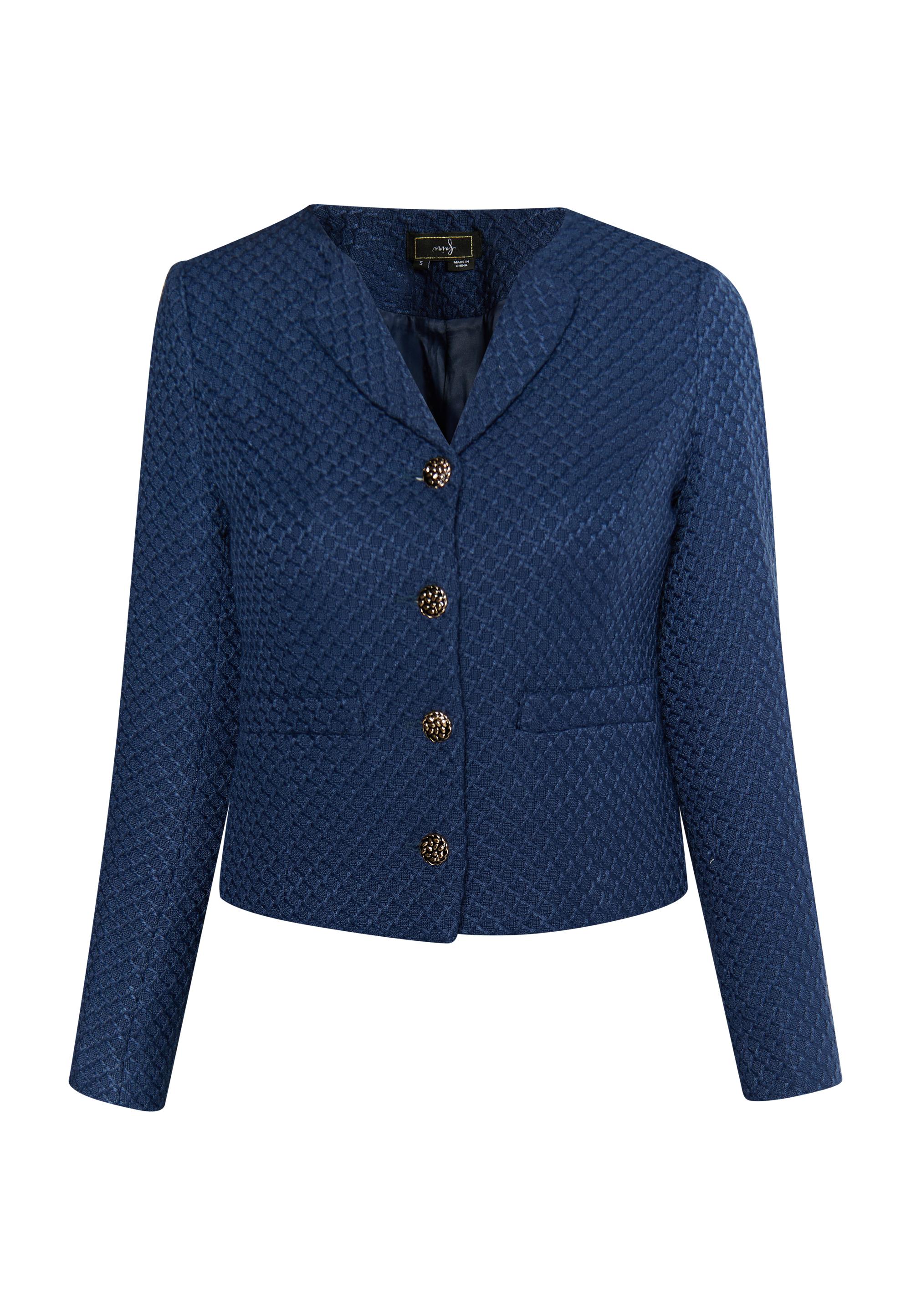 Faina Bouclé jasje Dames marine