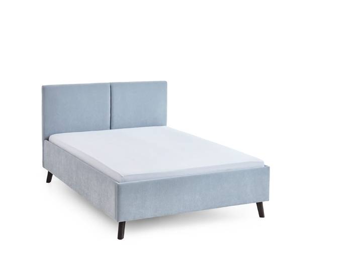 Meise Möbel Piano Polsterbett schwarze Holzfuß