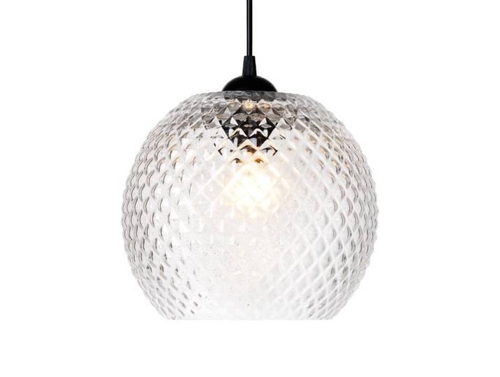 Suspension NOBB, transparente, Ø 22 cm, verre, E27 - Halo Design - Salon / séjour - À ampoule unique