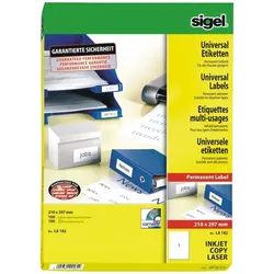 Sigel, Etiketten, Etiketten