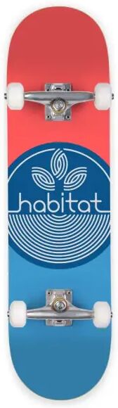 Habitat Skateboards Skateboard Komplettboard Habitat Leaf Dot (7.75" - Blau)
