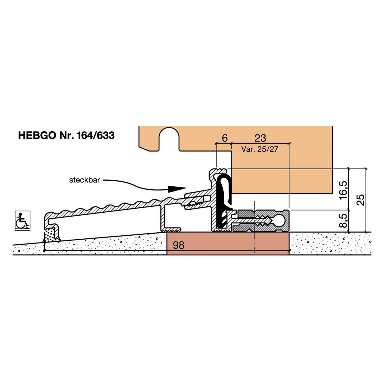 Hebgo Schwellenprofile 164 (164.G1.1040)