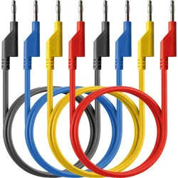 PEAKTECH 7046 - Messleitungen, 0,25 m, stapelbar, 4er Set