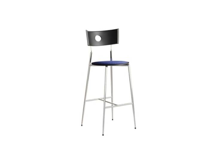 VNCdfhETs Barstuhl Barhocker Mit Rücken- Und Fußstütze, Moderner Frühstücksstuhl for Cafés Barhocker(Black)