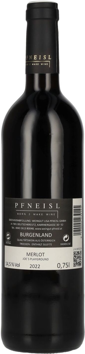 Weingut Lisa Pfneisl Pfneisl Merlot JOE'S PLAYGROUND 2022 14,5% Vol. 0,75l