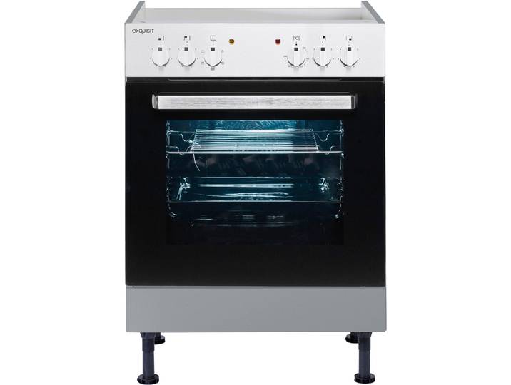 Herdumbauschrank KOCHSTATION KS-Cara , grau (basaltgrau), B:60cm H:87cm T:58,4cm, Schränke, Herdumbauschrank