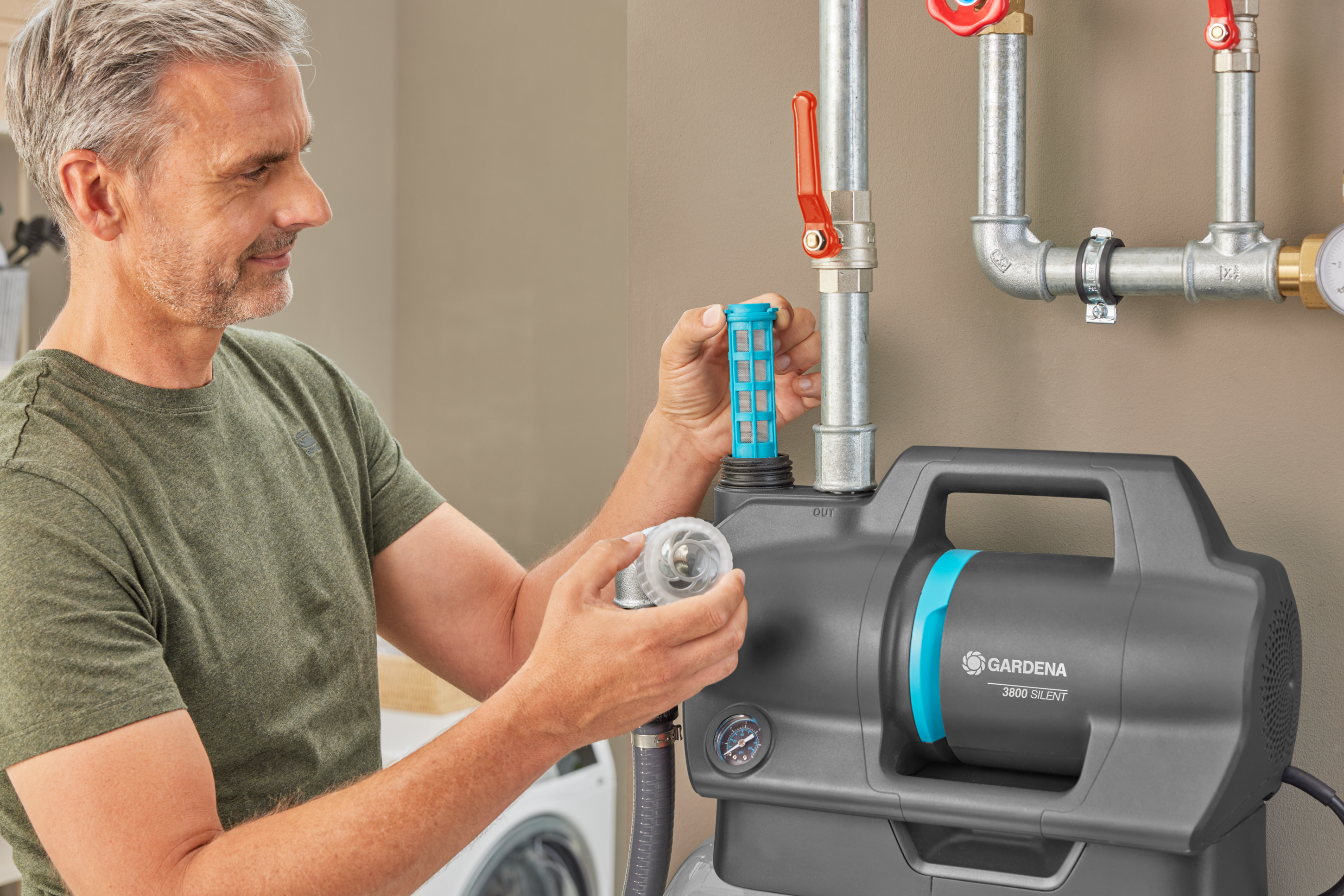 Gardena Hauswasserwerk »3800 Silent«, hohe Effizienz