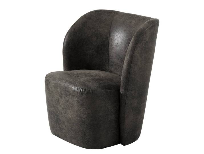 Fauteuil Nadolo Marron/Anthracite Microfibre Goda 75 x 78 x 49cm