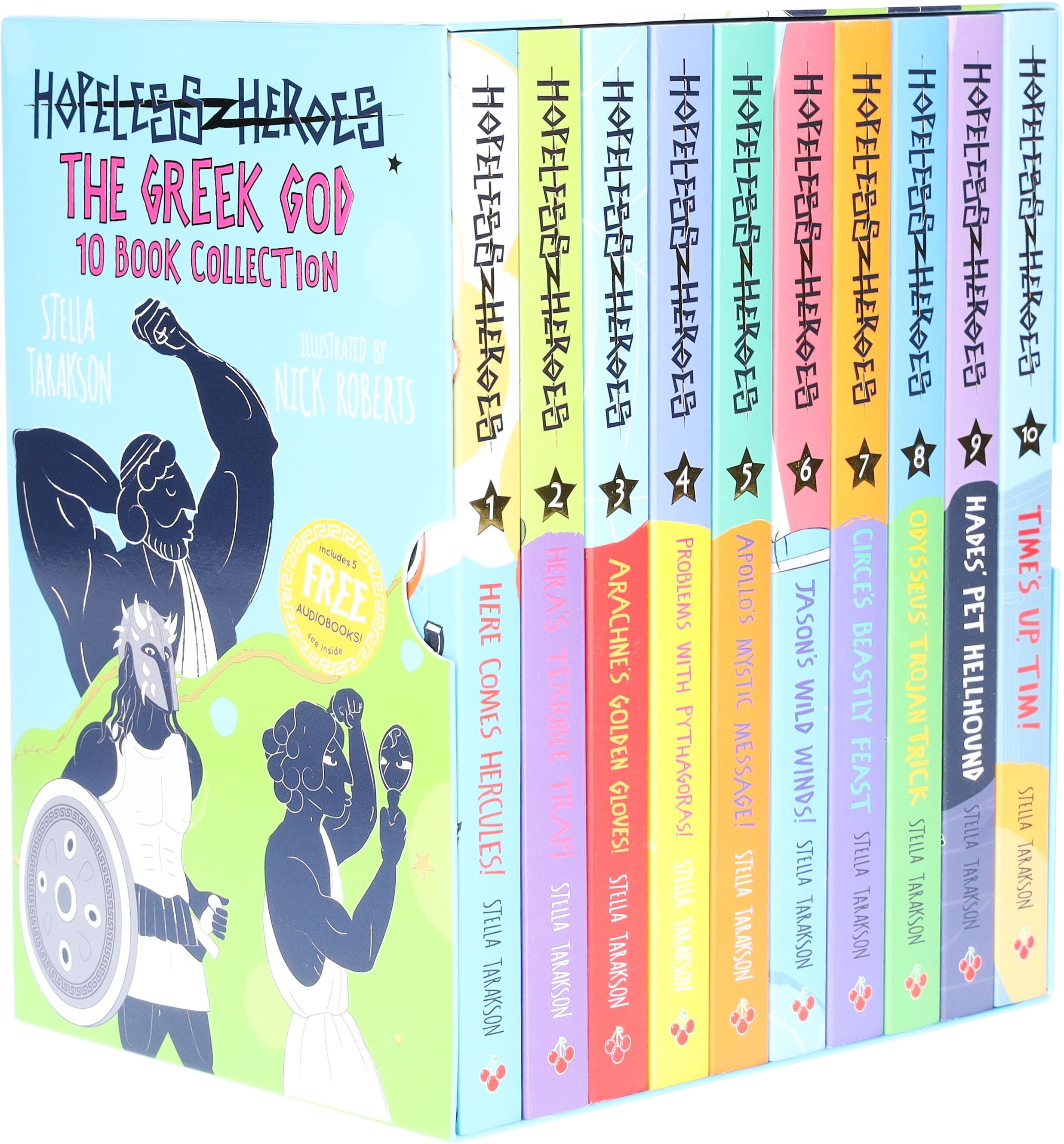 Sweet Cherry Publishing Hopeless Heroes The Greek God Collection 10 Books Set By Stella Tarakson, Nick Roberts