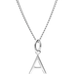 trendor 15210-A Damen-Kette mit Buchstabe A Anhänger Silber 925, 45 cm