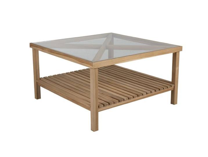 Brafab Couchtisch Varm aus Teakholz, 100x100 cm