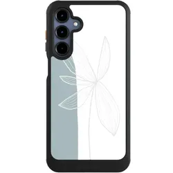 Nivocase Hülle für Samsung Galaxy A16 5G Handyhülle NIVOcore Case Schwarz Blume Boho Pastell (Samsung Galaxy A16 5G), Smartphone Hülle, Schwarz