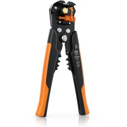 Brandson Abisolierzange selbsteinstellend - 10-24 AWG - Kabelschneider zum Abisolieren für Kabeldurchmesser von 0.2 - 6mm2 - Crimpzange Crimpen